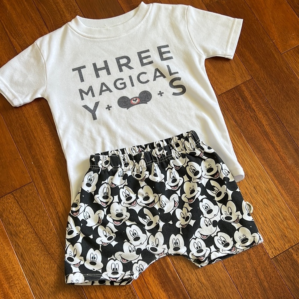 Three magical years birthday outfit